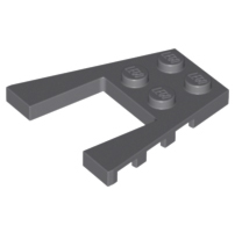 Wig, Plaat 4x4 Dark Bluish Gray